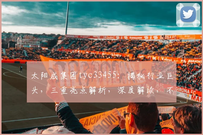 太阳成集团tyc33455：揭秘行业巨头，三重亮点解析，深度解读，不容错过